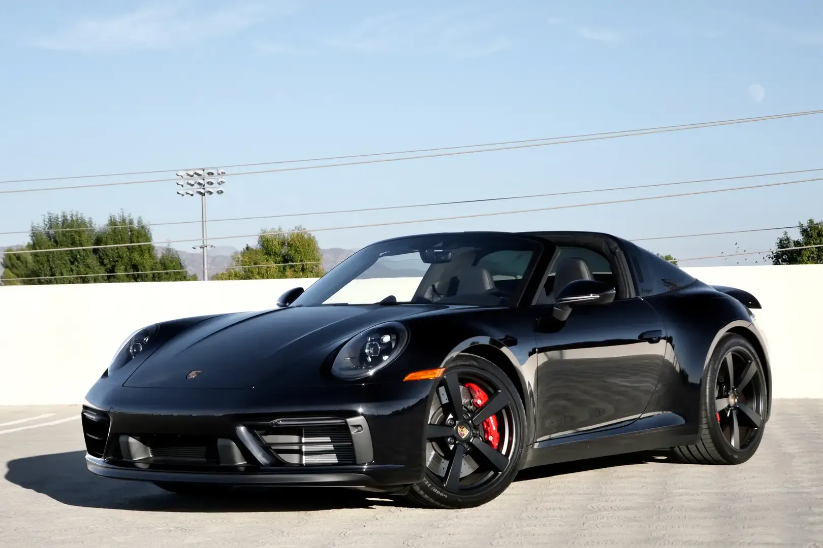 Black Porsche 911 Targa 4 GTS